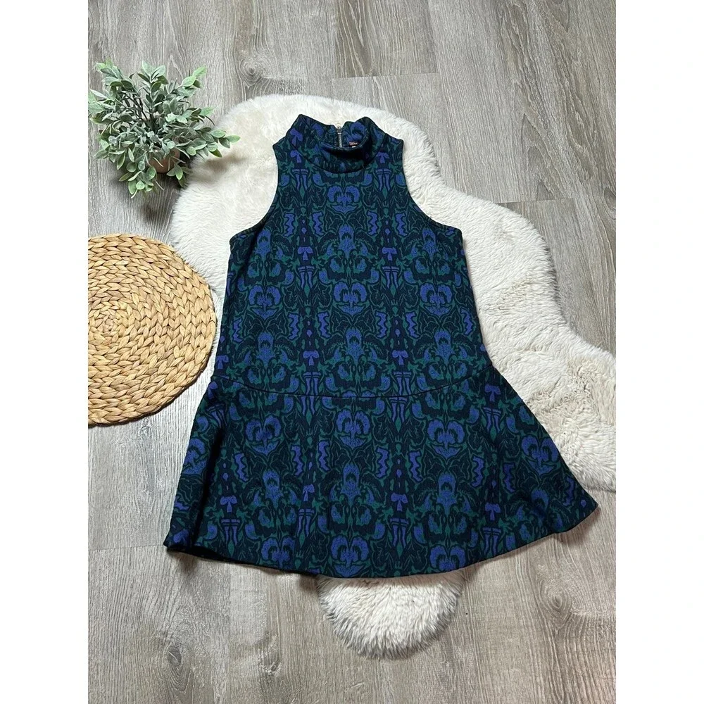 Free People Amelia Knit jacquard mini Dress - sz small